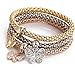weel Unique Women's Butterfly Diamond Chain Bracelet & Bangle