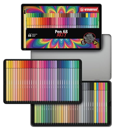 STABILO - Premium-Filzstift - Pen 68 - ARTY - 66er Metalletui