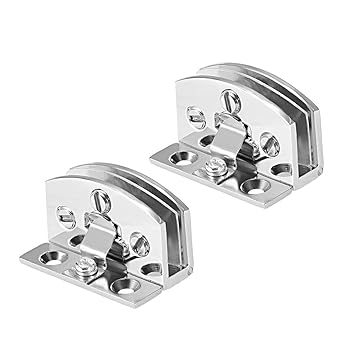 Uxcell Glass Door Hinge Cupboard Showcase Cabinet Door Hinge Glass