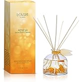 LOVSPA Reed Diffuser Set, Refresh Sicilian Blood Orange Scented Oil Diffuser with Sticks, Home Fragrance Accessories for Bathroom Shelf Decor, Aroma Diffusers for Home or Office Desk, USA Made