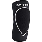 Rehband Elbow Support & Protector for Men & Women Black, 5mm Neoprene Elbow Protection for Volleyball & Handball & Indoor Sports