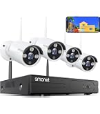 防犯カメラ SMONET HD Security Camera System Wireless Security Camera System,SMONET 1080P 8 Channel Home