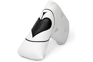 WTLJQQY Putter Cover Magnetic - Golf Blade Putter Headcover -Golf Club Head Covers - Synthetic Leather Well-made fits for All Brand Scotty Cameron, Odyssey, Taylormade