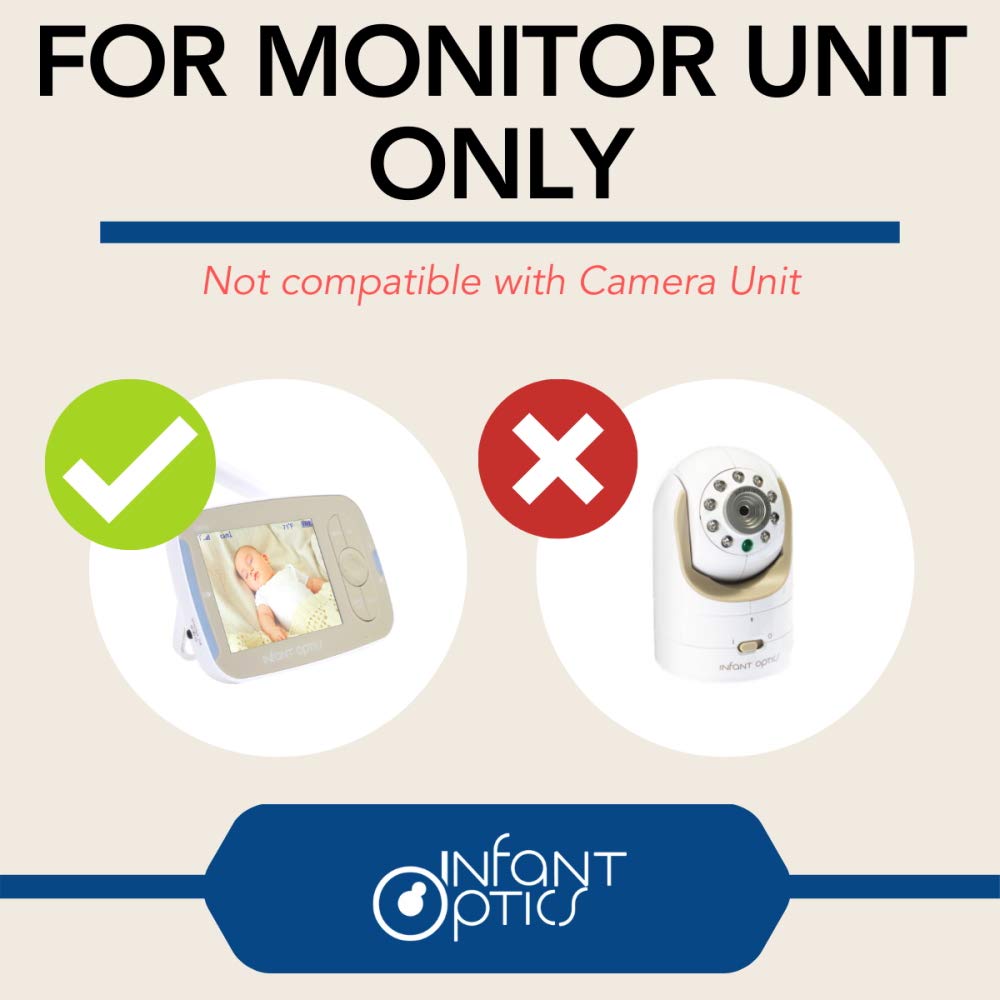 Official Infant Optics Round-Pin Power Cord Adapter for DXR-8 Monitor Unit (2019 Version DXR-8 or Later) : Baby