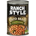 Ranch Style Pinto Beans with Jalapenos 15oz Can (Pack of 12)