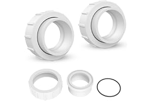 Aquatonics 2” Half Union Adapter for Pentair Replaces PKG188 Mastertemp 400, 200, 250 and All Max-E-Therm Heaters - PLDE Filter - Pumps and More - Set of 2