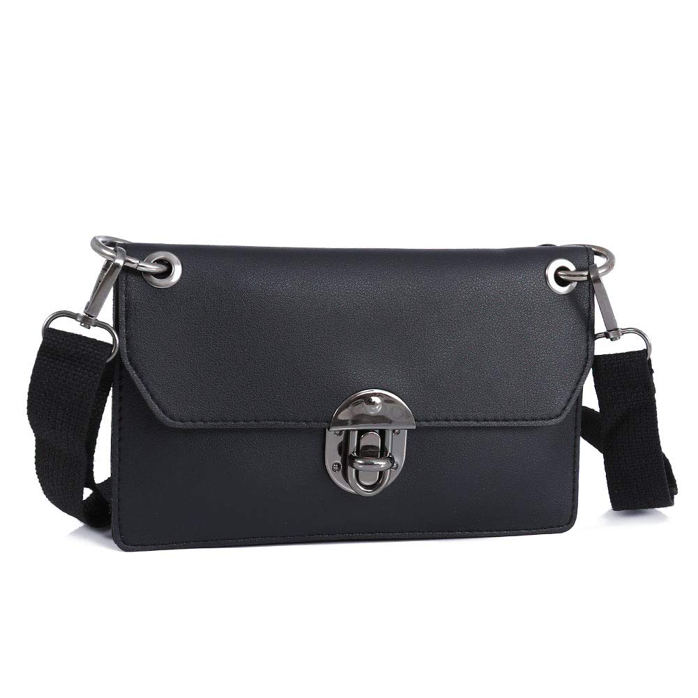 TENXITER Small Crossbody Bag Cell Phone Purse Wallet For Women (Black)