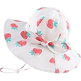 OMUKY Baby Sun Hat Toddler Bucket Hats UPF 50+ Sun Protection Summer Beach Hats Infant Wide Brim Hat