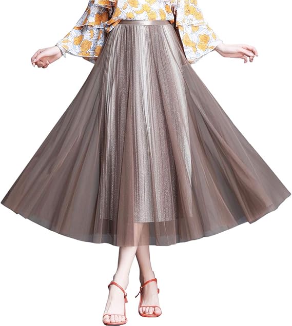 Amazon Co Jp Lking スカート チュールスカート きれいめプリーツスカーチョレディース ボトムス プリーツ スカーチョ プリーツスカート フレア スカート チュールスカート スカート レディース フレアスカート 無地 ウエスト60 85cm 服 ファッション小物