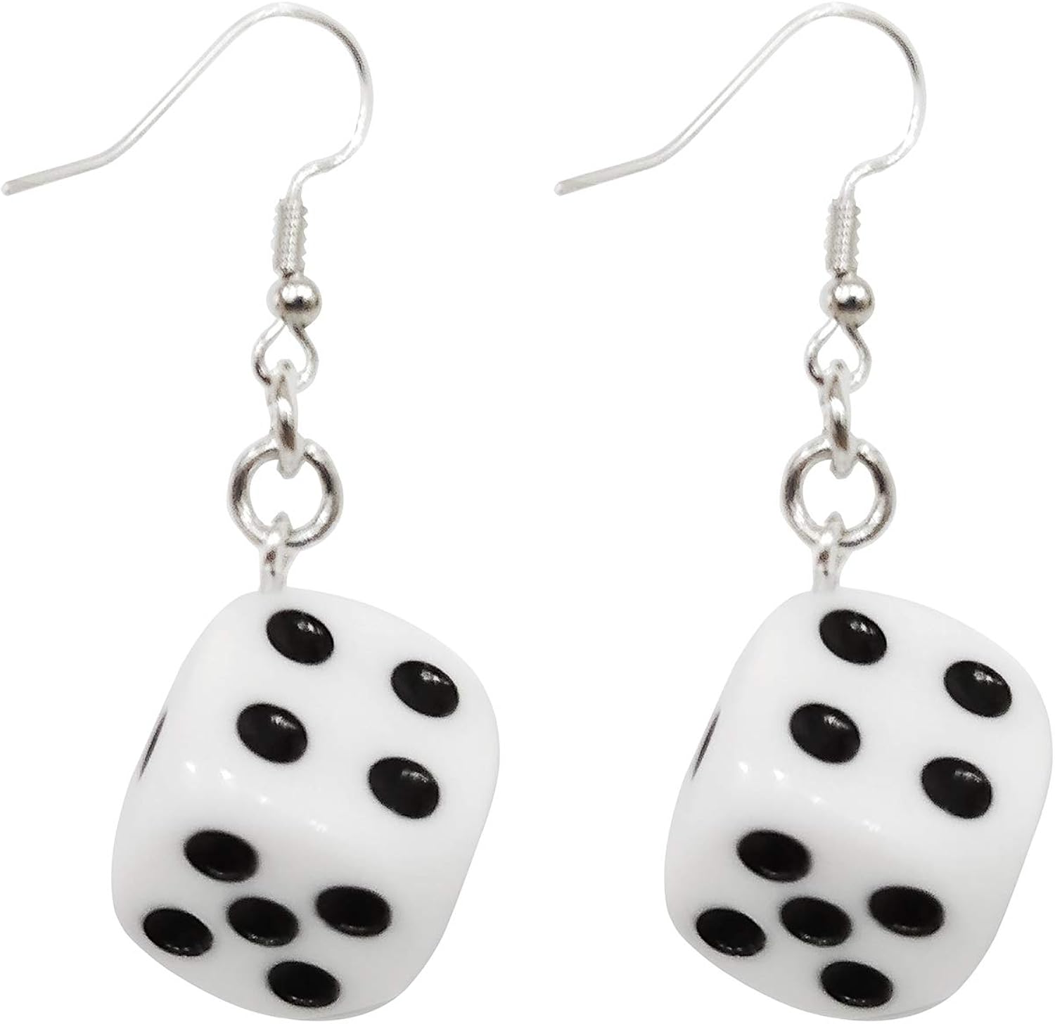 ROSTIVO Dice Earrings for Women Weird Earrings Funny