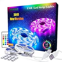 Led Strip Lights, 2 x 9.8ft RGB Led Light Strip, Color Changing USB LED Strip Lights with Remote, TV Led Backlight, Room, Bedroom, Kitchen, Home Decoration Led Lights, Mood Lighting Strip Lights