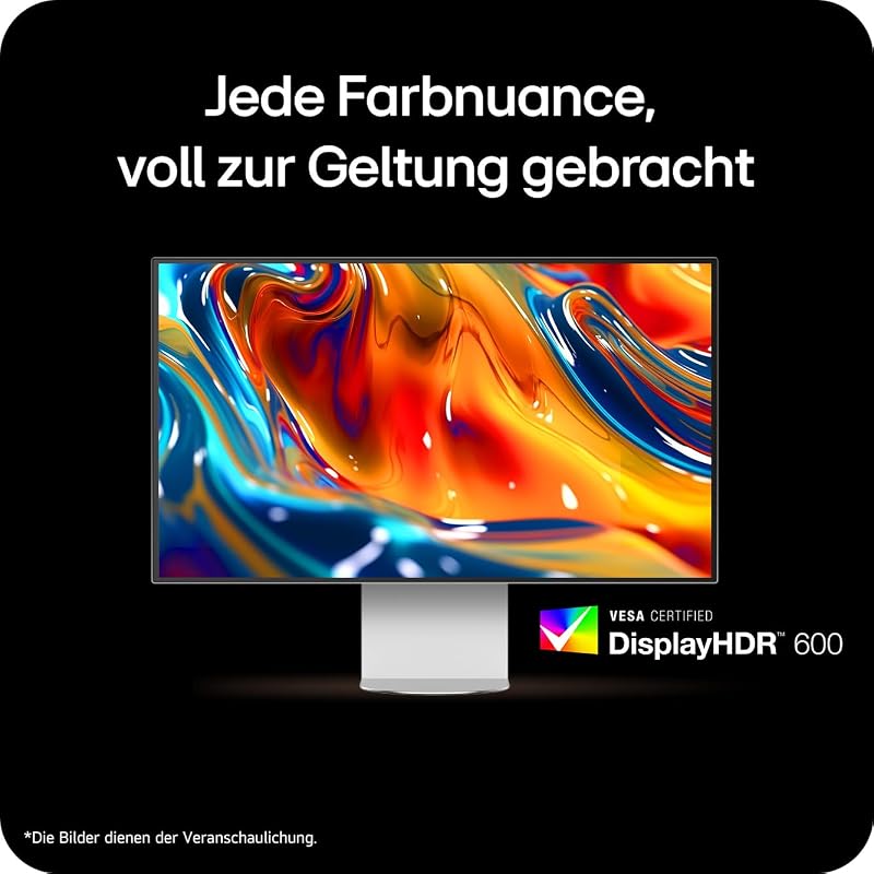Ultrafine™ evo 32U990A-S.AEU (32 Zoll) 6K UHD Nano IPS Black Monitor, DisplayHDR 600, Thunderbolt 5 (96W), Silber