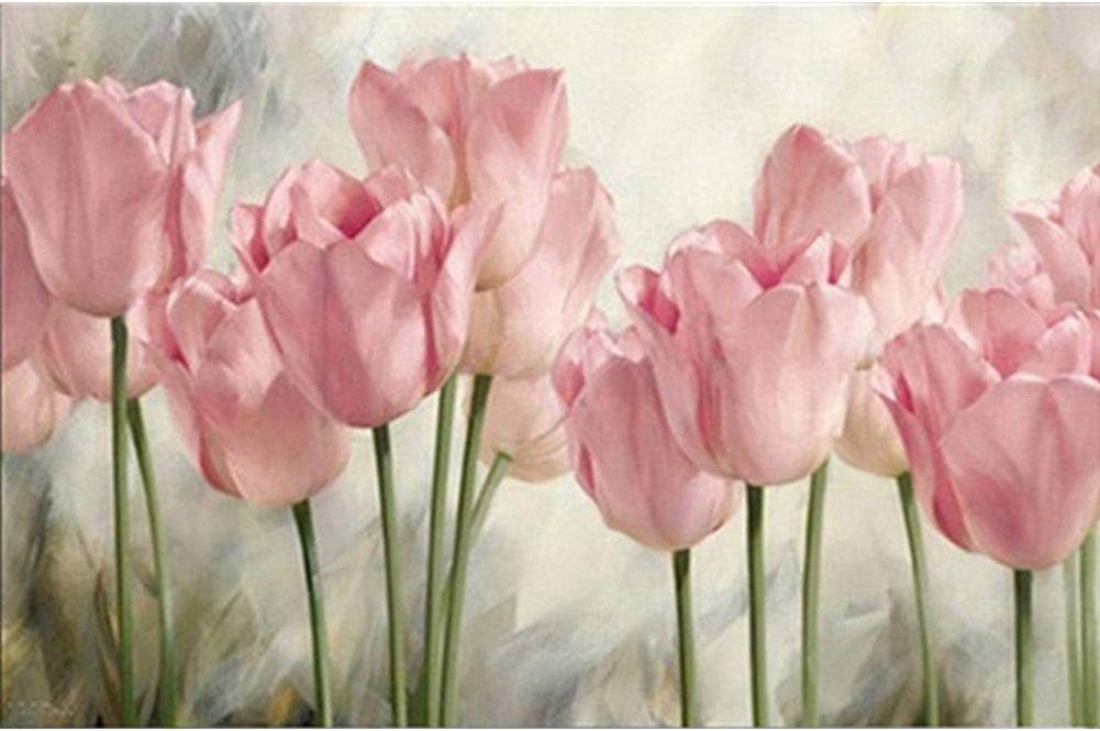 5D Diamond Painting Full Round Drill,Paint by Number Kits Embroidery Paintings Pictures Arts Craft Tulip 15.7x11.8in 1 Pack by Tangbr