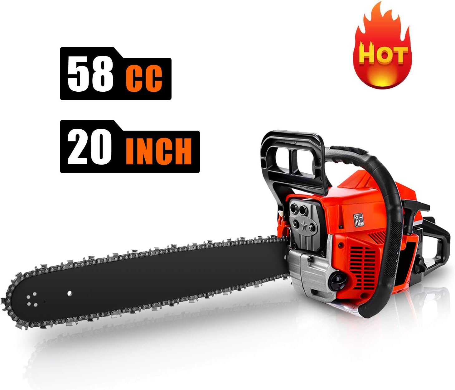 Chainsaws Home & Garden Yellow Safe 20" Bar Chain Saw 45cc 2 Cycle Gas