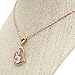 Family Jewels Heart 18K Rose Gold Plated Pendant Necklace