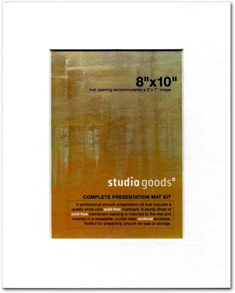 Studio Goods Mat Kit 8X10 Paper White