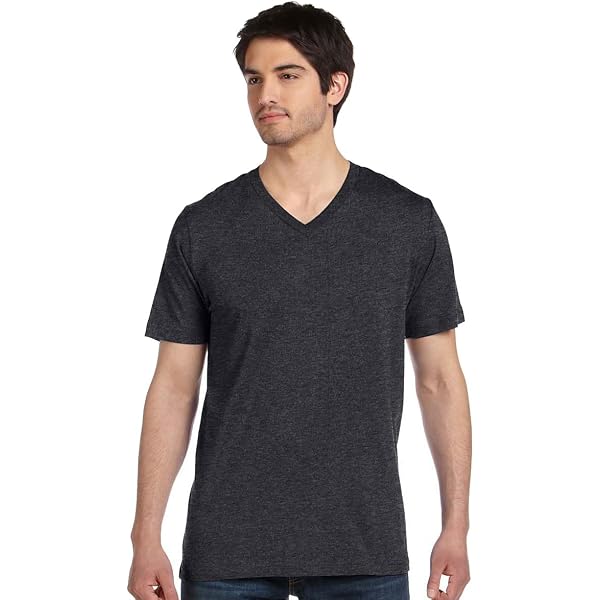 Bella Hivetees T-Shirt Unisex Jersey Deep V 3105 - Rosa Morbido, XXL - American Apparel - 3