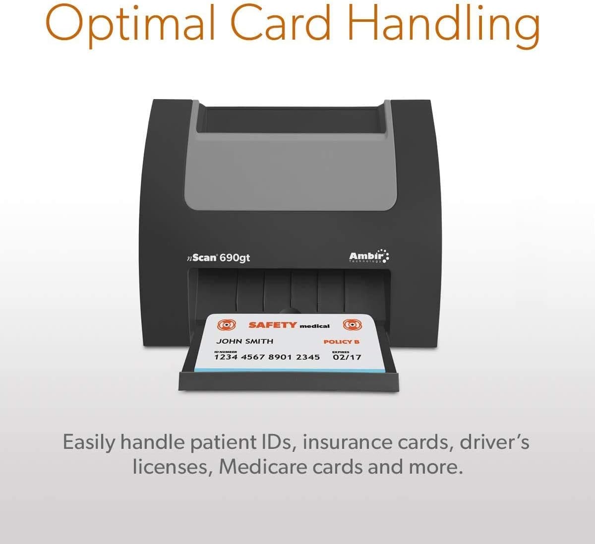 Ambir nScan 690gt High-Speed Vertical Card Scanner with AmbirScan Business Card: Electronics