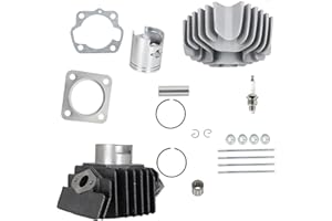 WFLNHB Piston Rings Cylinder Gasket Top End Kit Replacement for Suzuki Quadmaster 50 Lt-A50 LT-50 2002 2003 2004 2005