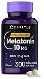 Carlyle Melatonin 10mg | 300 Softgels | Extra