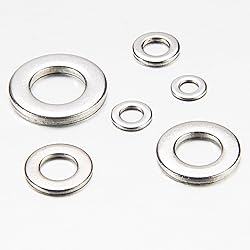 Linkup 1800 Pcs 4# SAE Flat washers for Screws for