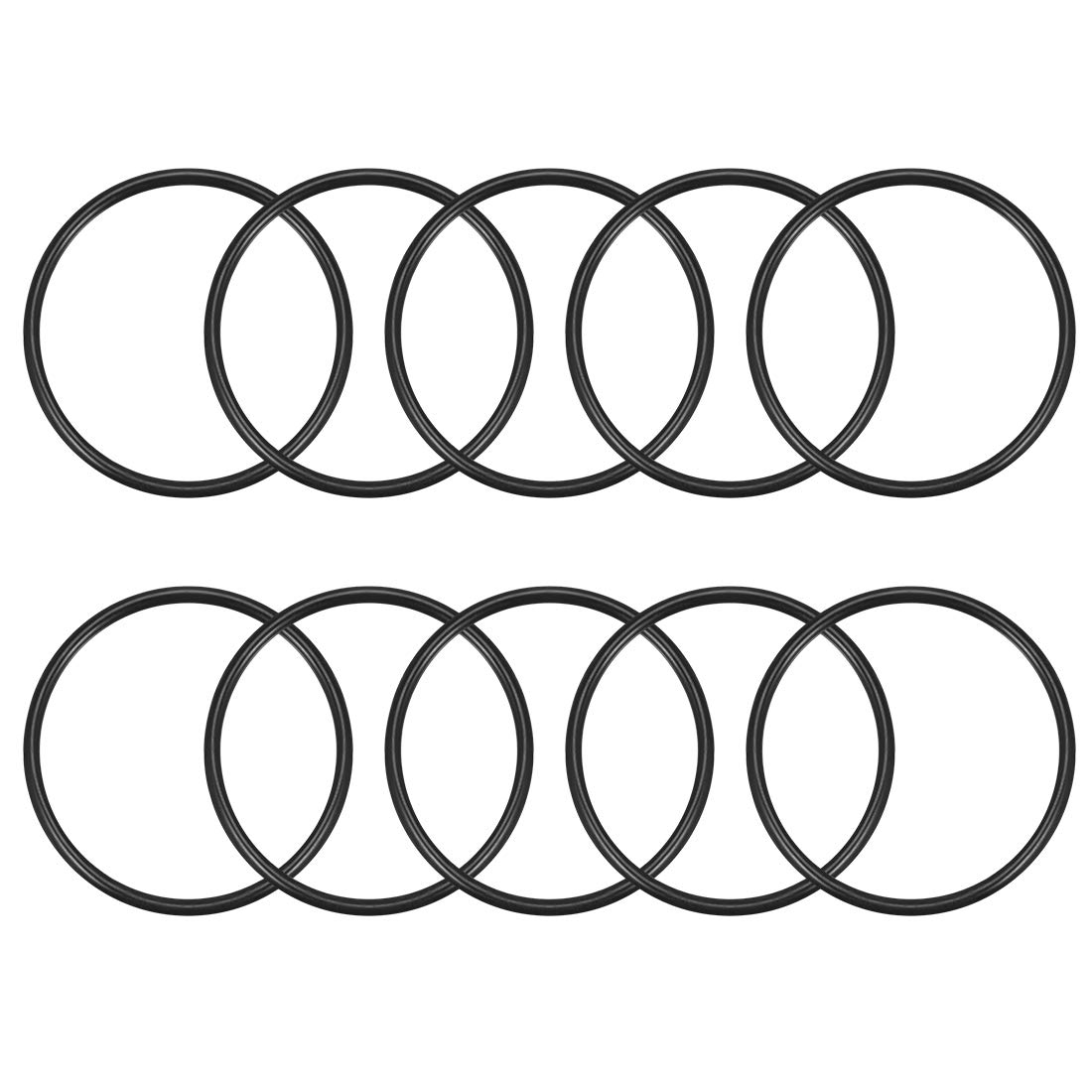 sourcing map Nitrile Rubber O-Rings 41mm OD 36.2mm ID 2.4mm Width, Metric Sealing Gasket, Pack of 10