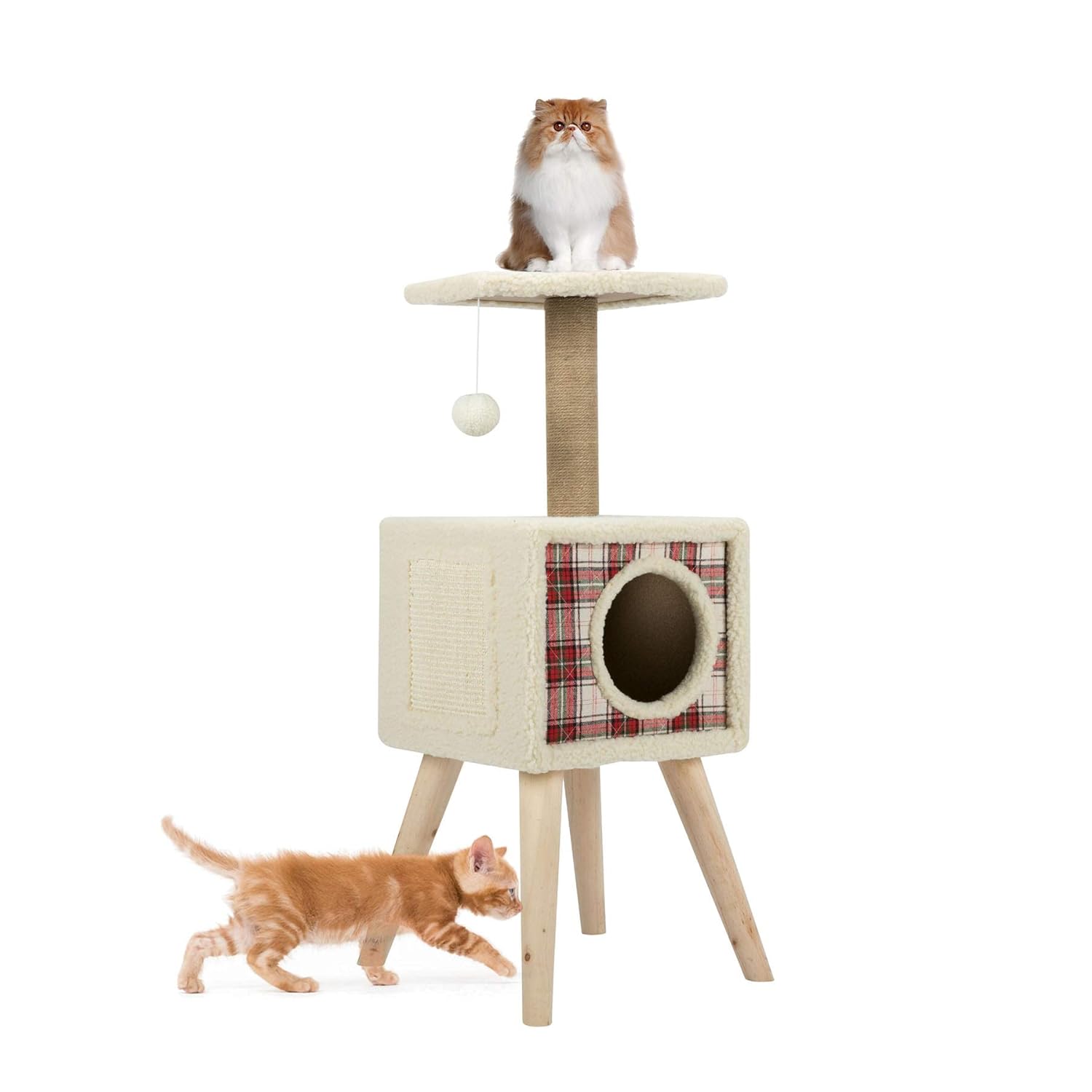 COZ DampProof Loft Small Cat Tree Furniture 36.25 in. High with Cat