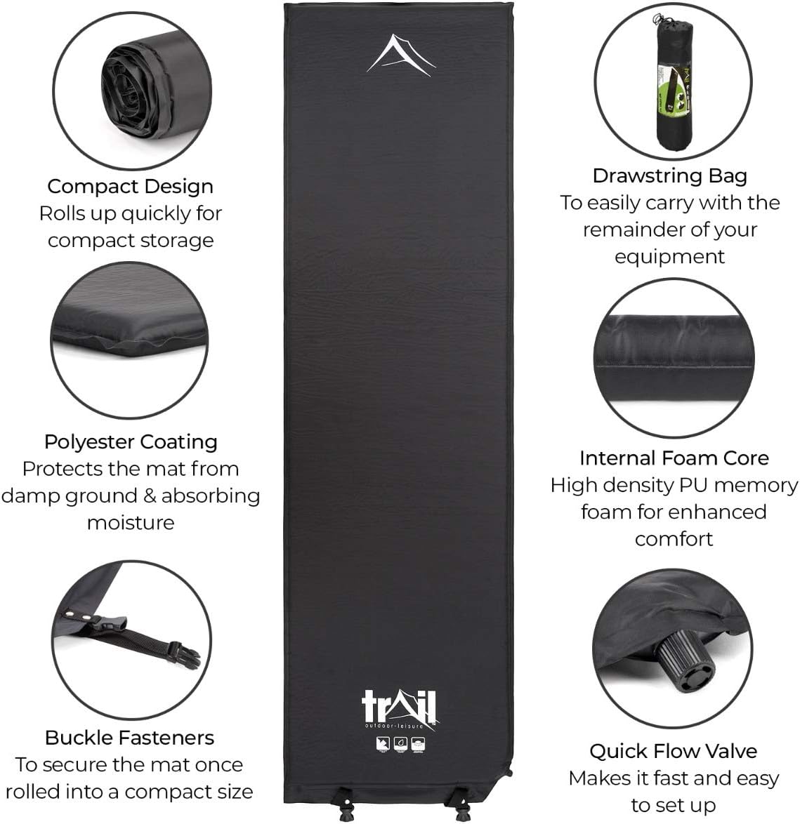 trail 5cm self inflating mat