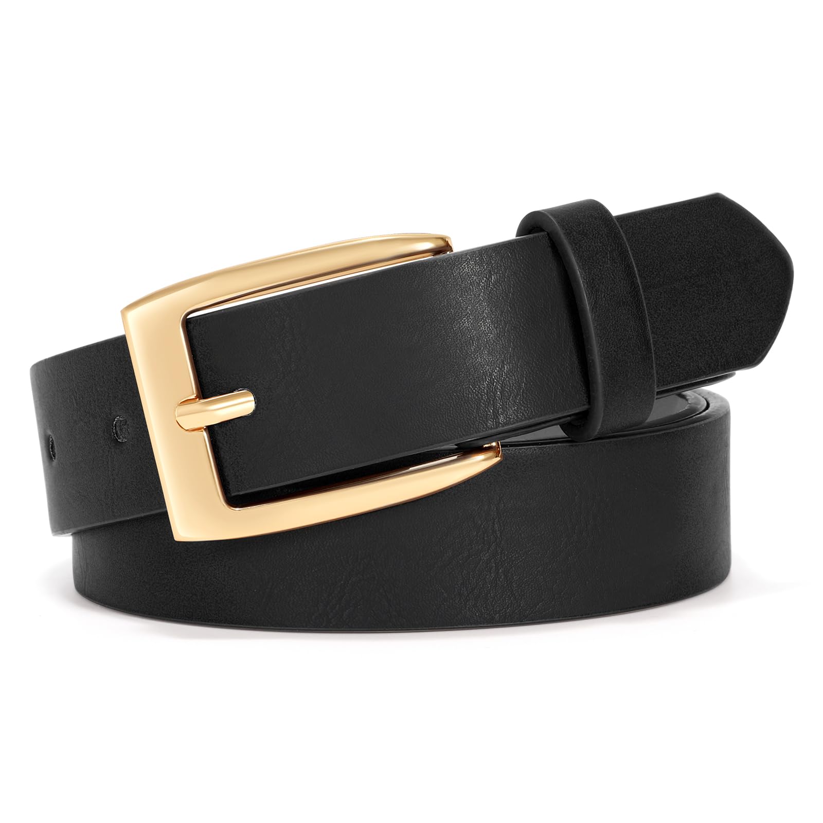 Women Vintage Leather Belt for Jeans Dresses Pants Fashion Ladies