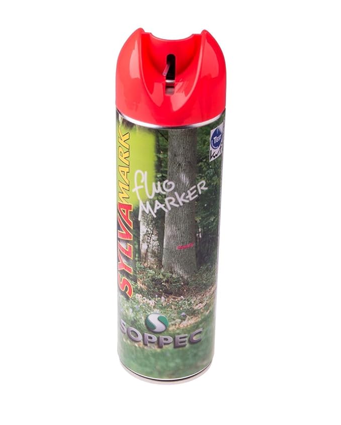 Soppec Fluo-Marker, Forst-Markierspray in leucht-rot