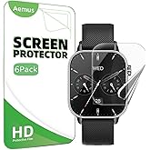 Aemus Screen Protector Compatible for MFVLP Smart Watch 1.85" (6 Pack) Clear TPU Soft Film For LC210 Fitness Tracker Watch
