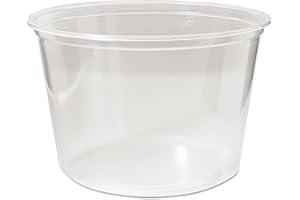 Fabri-Kal Microwavable Deli Containers, 16oz, Clear - Includes 500 containers.