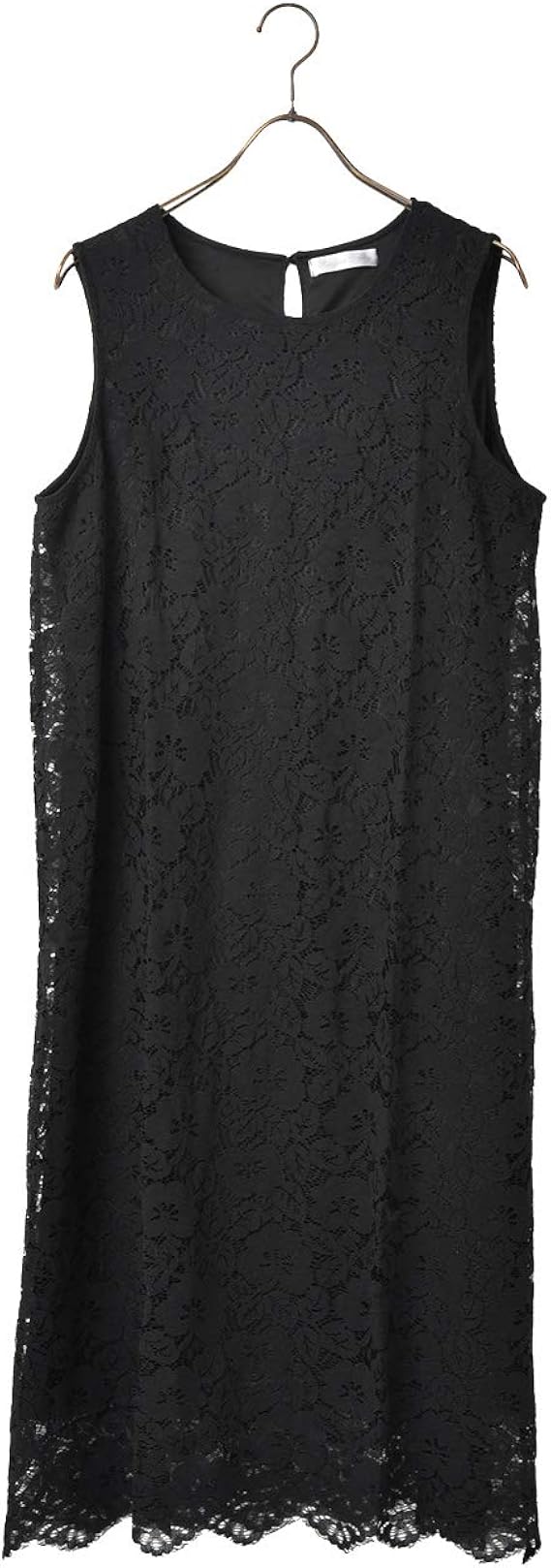 Amazon 大きいサイズ レディース レースワンピース ノースリーブワンピ 花柄レース 無地 3l 4l 5l P6308 コート ジャケット 通販