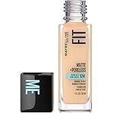 Maybelline New York Fit Me Matte + Poreless Foundation Makeup, Ultra-Lightweight Formula Controls Shine, for Normal to Oily S