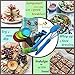 Silicone Whisk - Collapsible Measuring Cups and Spoons - Baking Spatula - 10 Piece Set - Cooking Kitchen Utensils