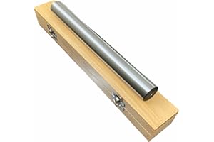 BLUEFOX TOOLS BLUEFOX Lathe Alignment Test Bar 272mm (10-3/4") Parallel Shank Mandrel Wooden Box | ‎Diameter 30mm | Accuracy within 2 Micron | Hardened And Ground