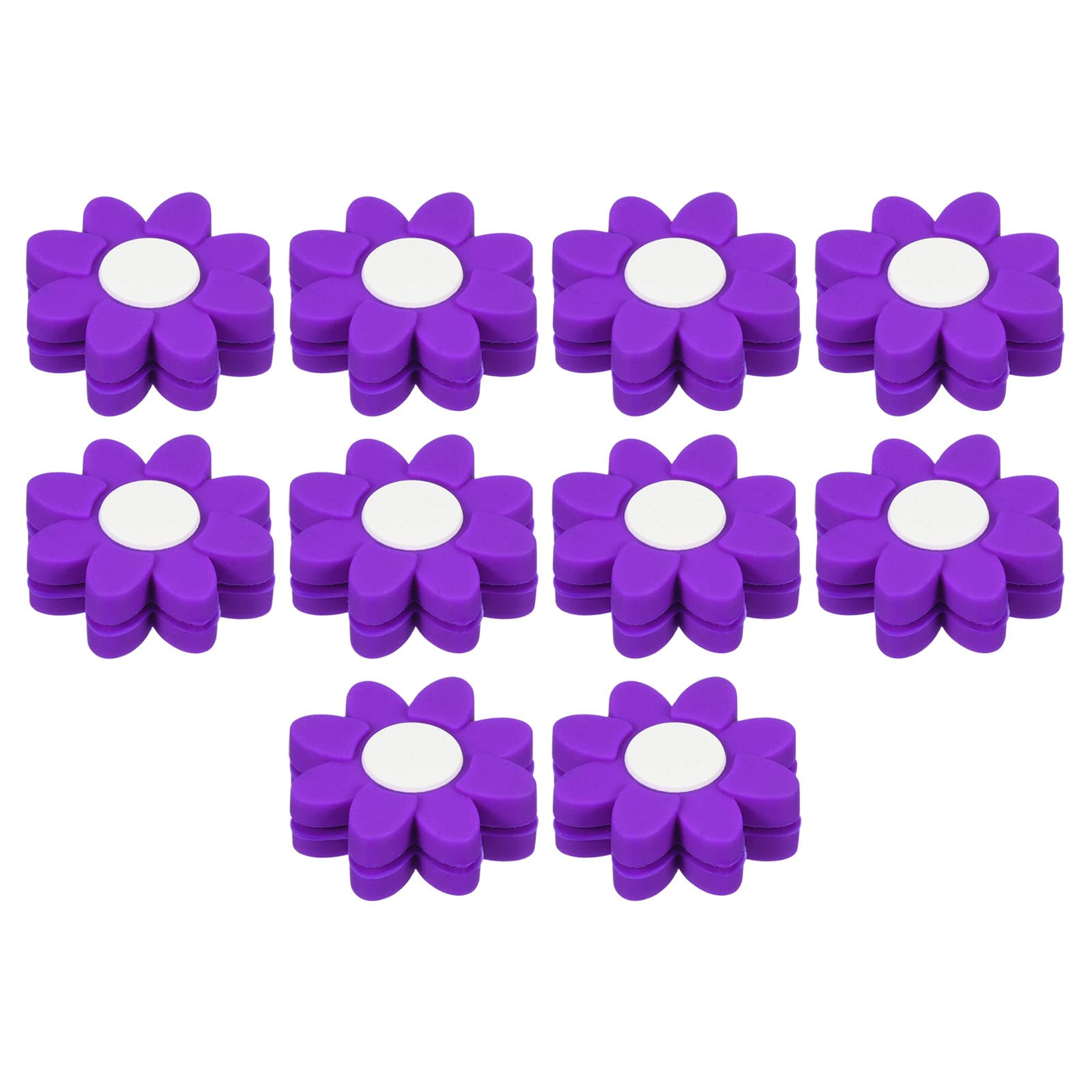 PATIKIL Tennis Racket Vibration Dampener, 10 Pack Soft Silicone Racquet Shock Absorber String Damping, Purple