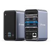 TobenONE 16-in-2 MacBook Docking Station Dual 4K@60Hz, 7 USB, 2 HDMI | 100W PD Fast Charging, Gigabit Ethernet,Plug-and-Play,