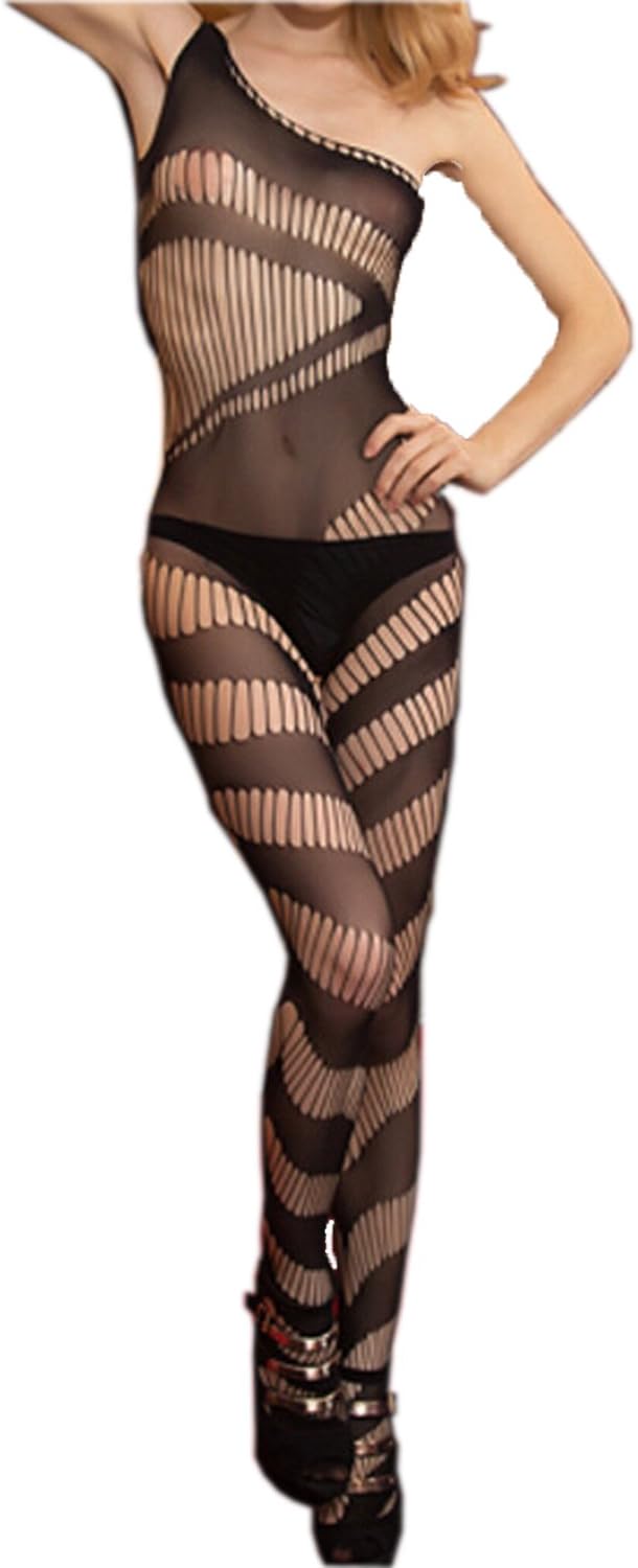 RightBearing Women's Lingerie Fishnet Bodysuit Tights One-pieces Lace Teddies - s8