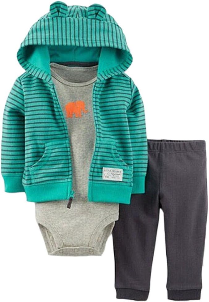 Odziezet Baby Long Sleeve Hoodie + Bodysuit + Pants Trousers Newborn Girl Boy Autumn Winter Clothes Outfits 0-24 Months