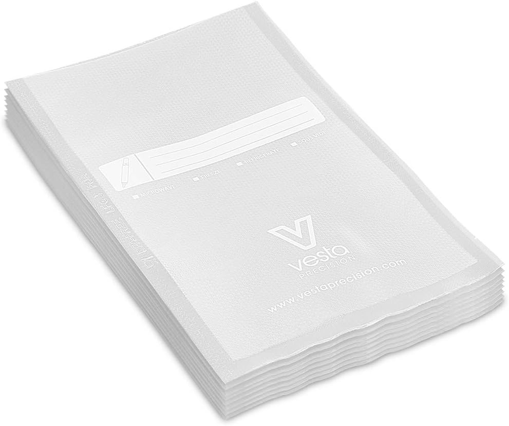 Vesta Vacuum Sealer Bags 11x16 Inch Gallon 100 count ideal for Food
