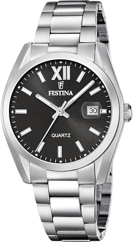 Herrenuhr Analog aus Edelstahl 316l Silberfarben
