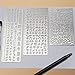 Gimars All Metal Easy to Draw Large Cut Hole Metal Bullet Journal Stencil Set Planner Stencil with Pouch for Journaling, Scrapbooking, Card and Art Projects