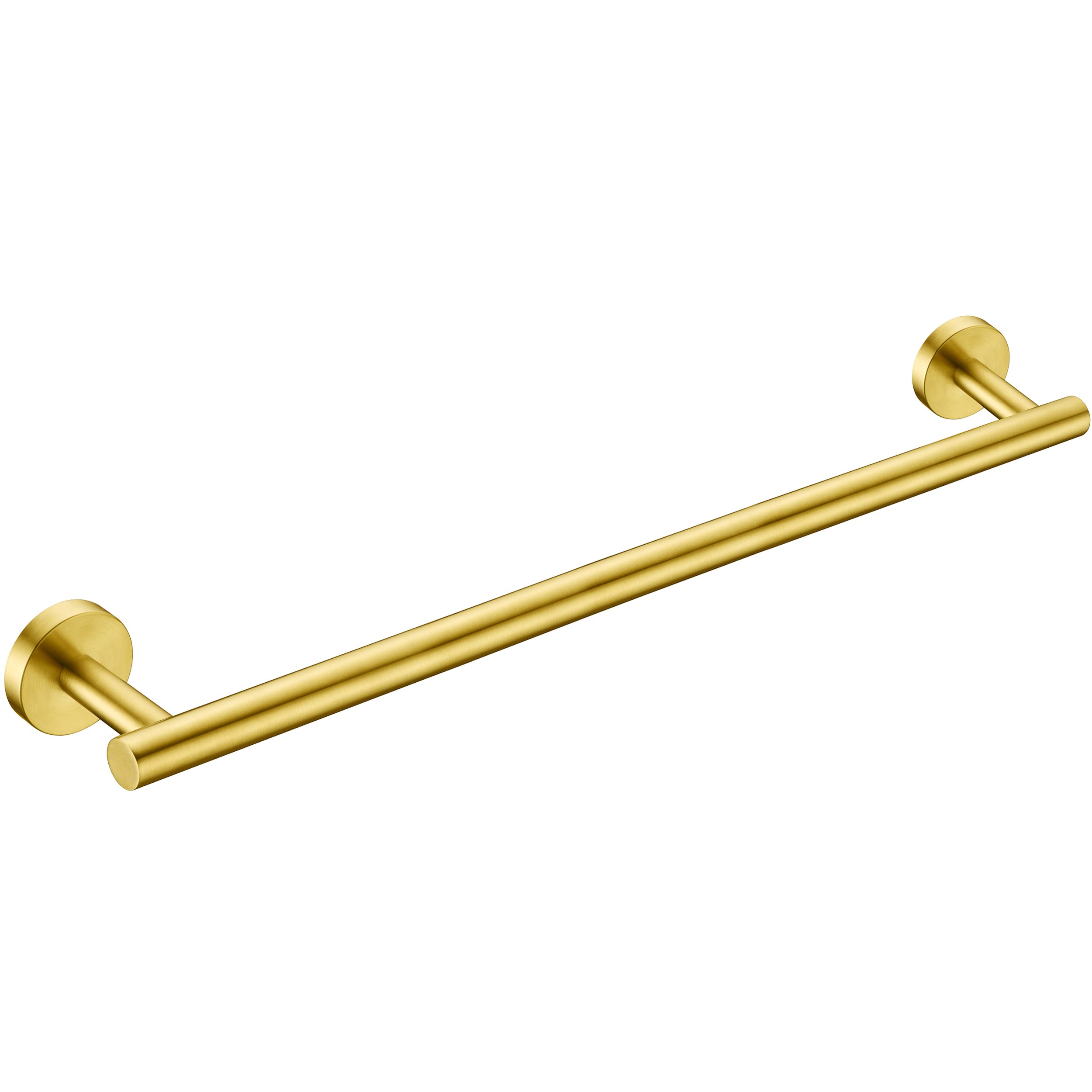 Nolimas Brushed Gold Bath Hand Towel Bar Single Bars Towel Rack Rod Classic Wall Mounted Stainless Steel Bathroom Towel Bar Toilet Kitchen Towel Shelf Single Layer,24inch