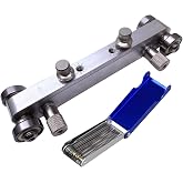 TUOREN Guitar Bridge Saddle Nut Sander &amp; 13 Different Size Needle Files Acoustic Guitar Tools