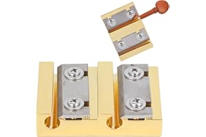 Professional Golden Violin Peg Shaver & Reamer, Precision Peg Hole Cutter Tool for 4/4 & 3/4 Violins Made with Brass Steel fo