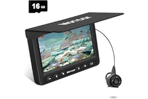 MOOCOR FishPRO Underwater Fishing Camera with DVR, 𝙐𝙎𝘽 𝘾𝙝𝙖𝙧𝙜𝙞𝙣𝙜 Portable Video Fish Finder with 4.3 Inch LCD Monitor, 𝐄𝐚𝐬𝐲 𝐭𝐨 𝐔𝐬𝐞 Ice Fishing Camera for Ice Lake Sea Boat Kayak Fishing