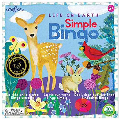 eeBoo Life on Earth Simple Bingo