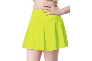QooNoo Girls Skirts Pleated Tennis Skirt Athletic Running Skorts for Kids High Waisted Golf Skorts with Pockets Casual