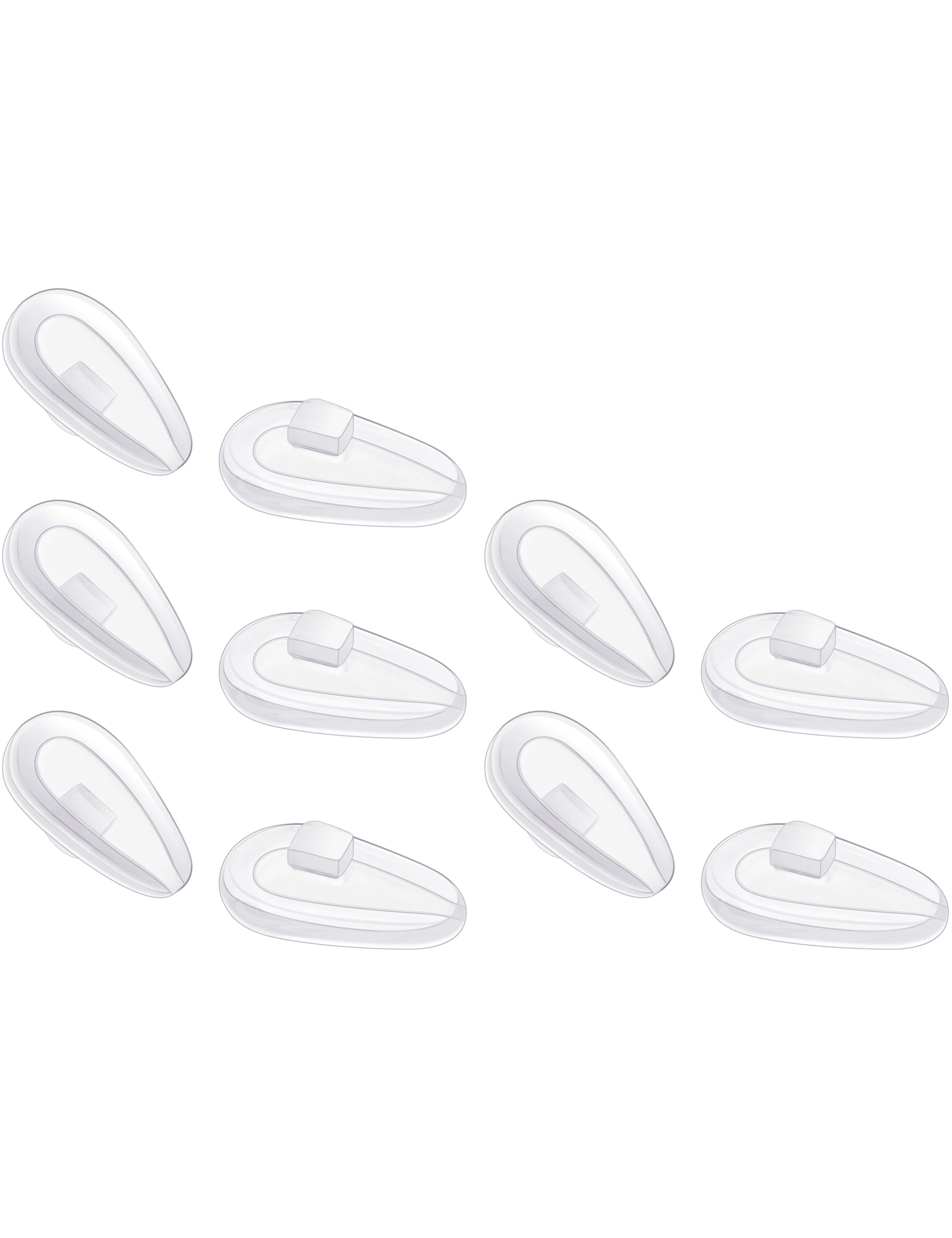 Mryok 5 Pairs Replacement Nosepiece Nosepad for Oakley Socket 5.5 OX3218/Socket 5.0 OX3217 Eyeglass